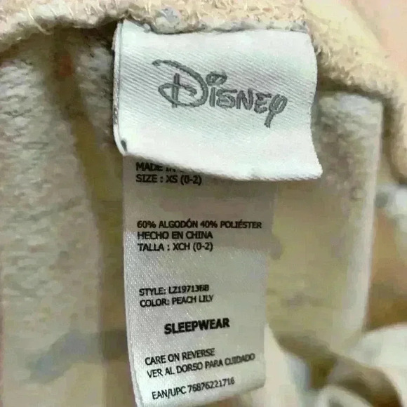 3 for $15//Disney 7 Dwarfs Sleepwear Joggers Size XS - Picture 8 of 8